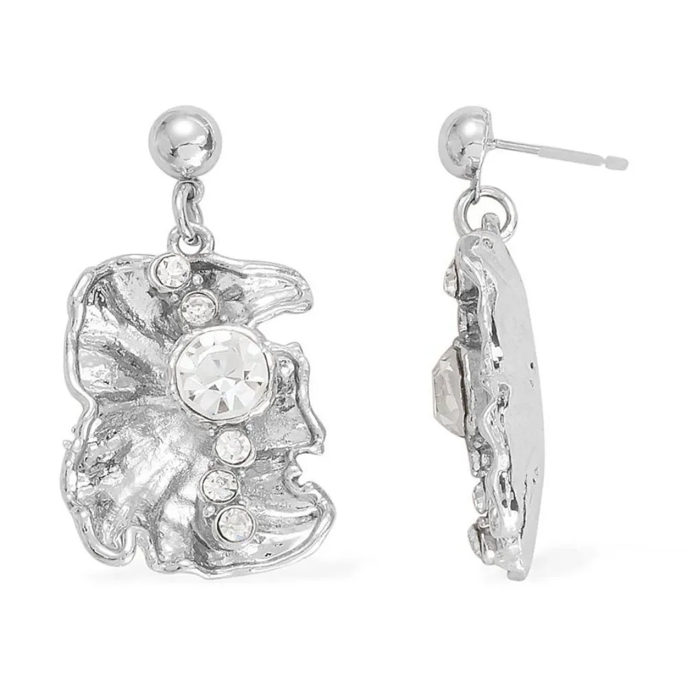 STRADA Austrian Crystal Watch with Earrings